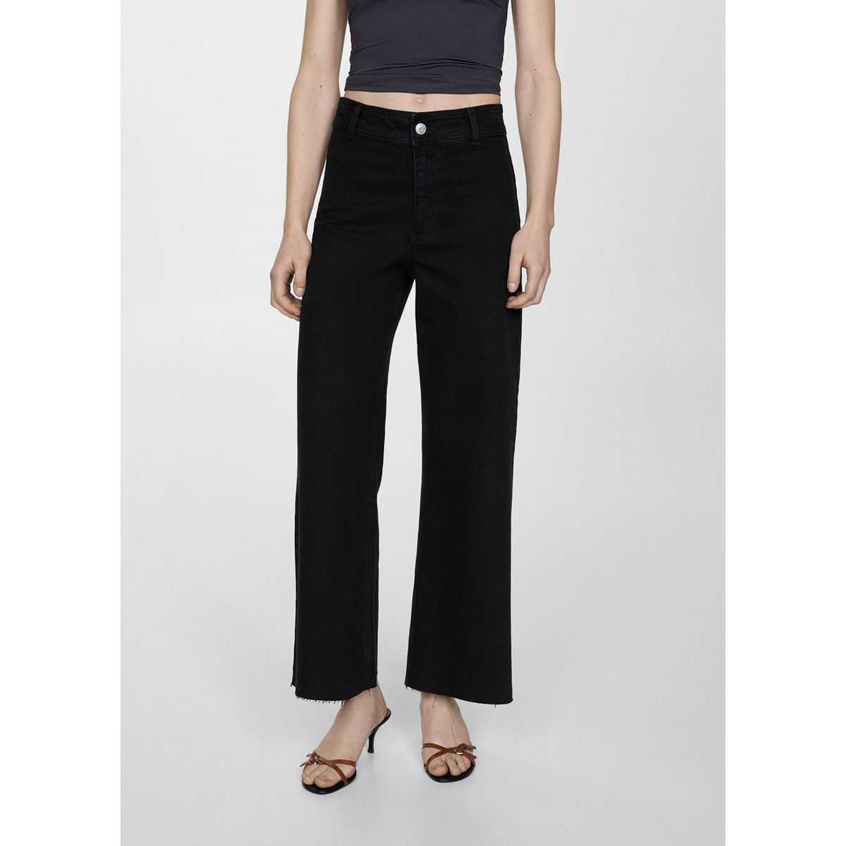 MANGO - Jean Culotte Algodón Mujer Mango