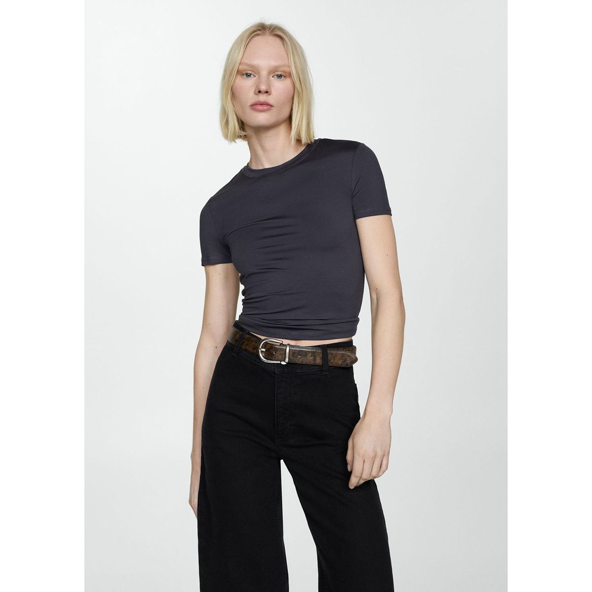 MANGO - Jean Culotte Algodón Mujer Mango