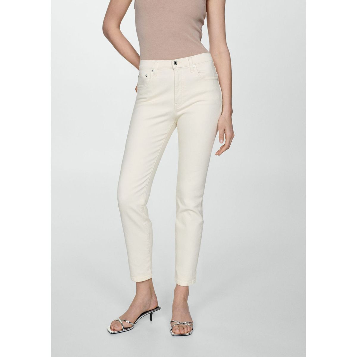 MANGO - Jean Slim Algodón Mujer Mango