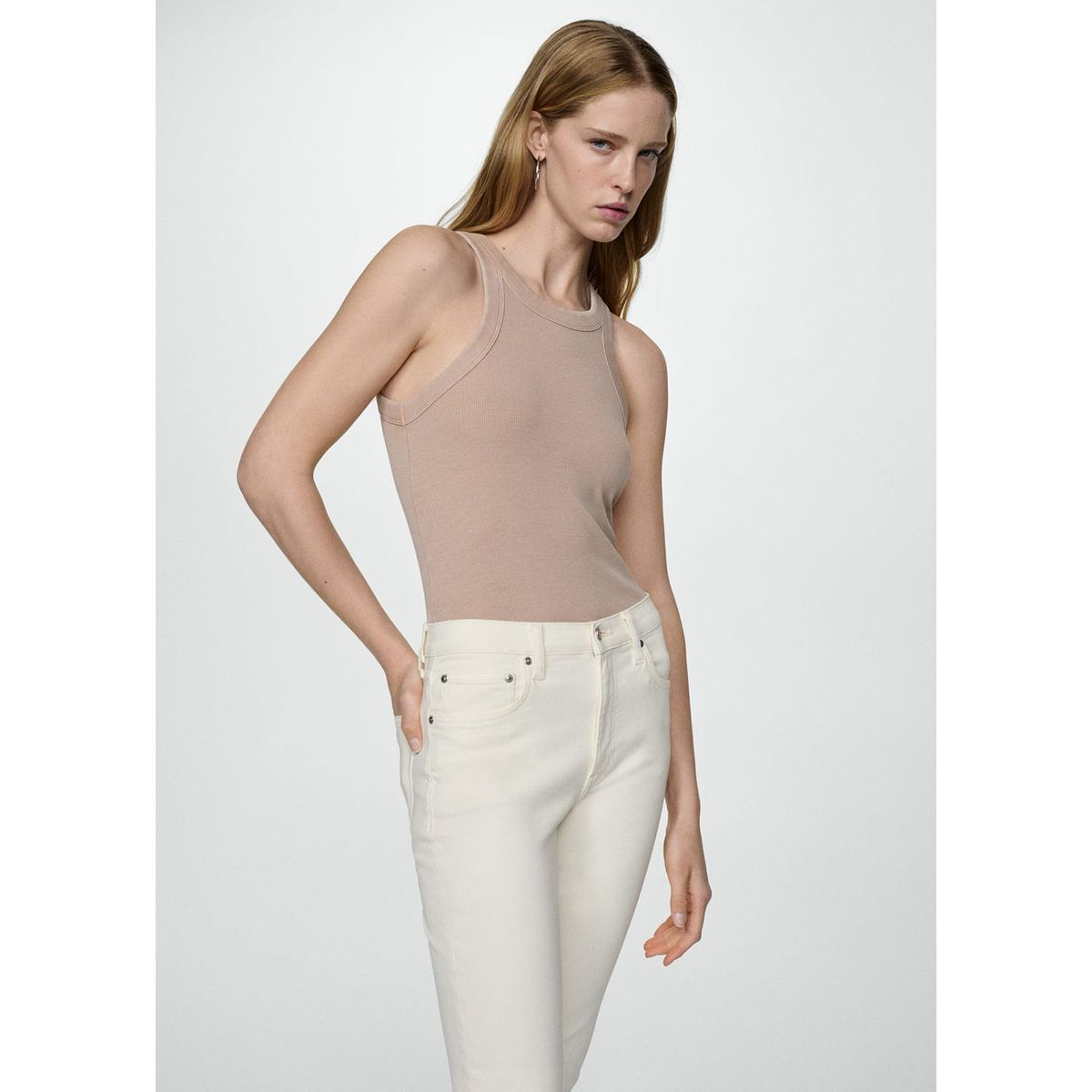MANGO - Jean Slim Algodón Mujer Mango
