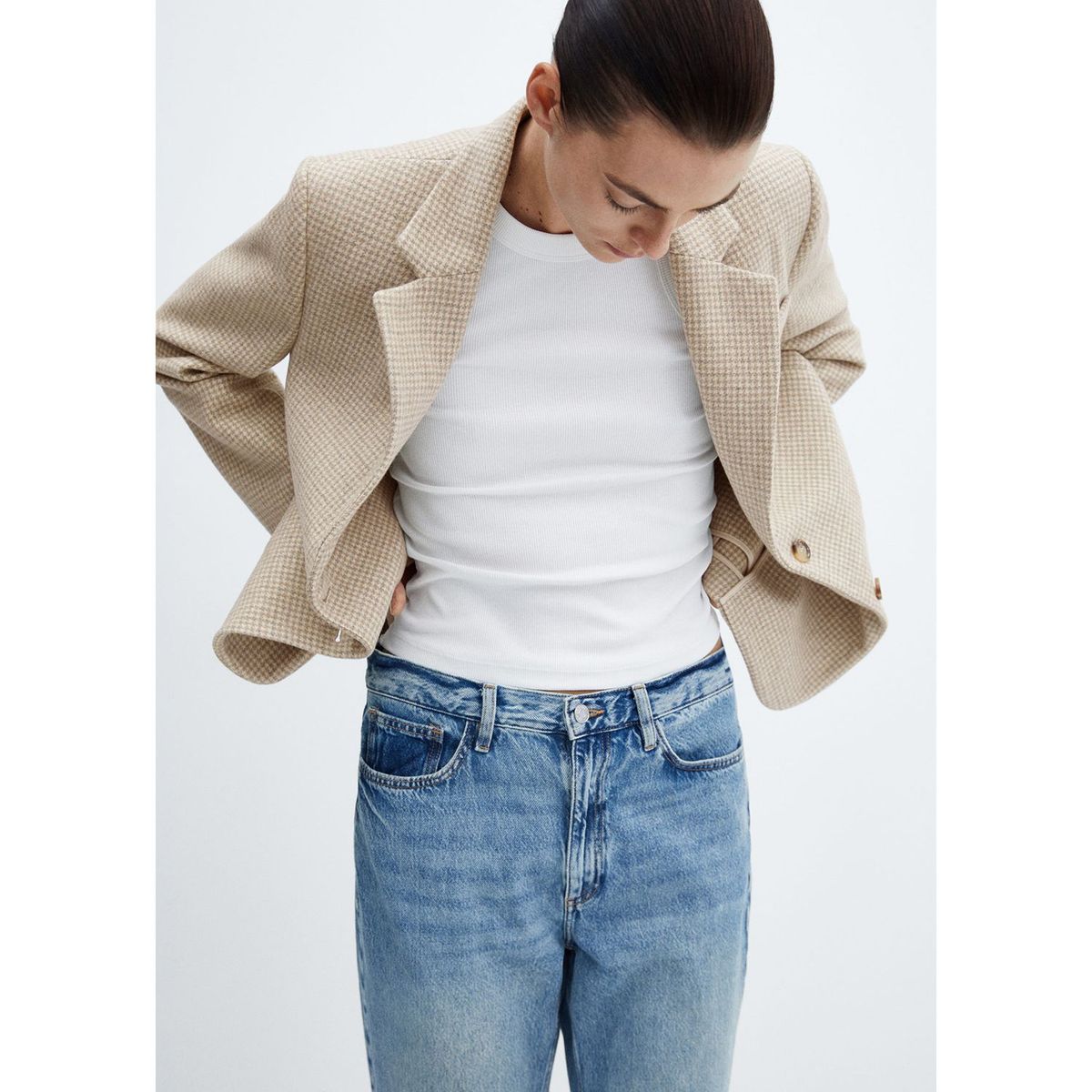 MANGO - Blazer Casual Mujer Mango