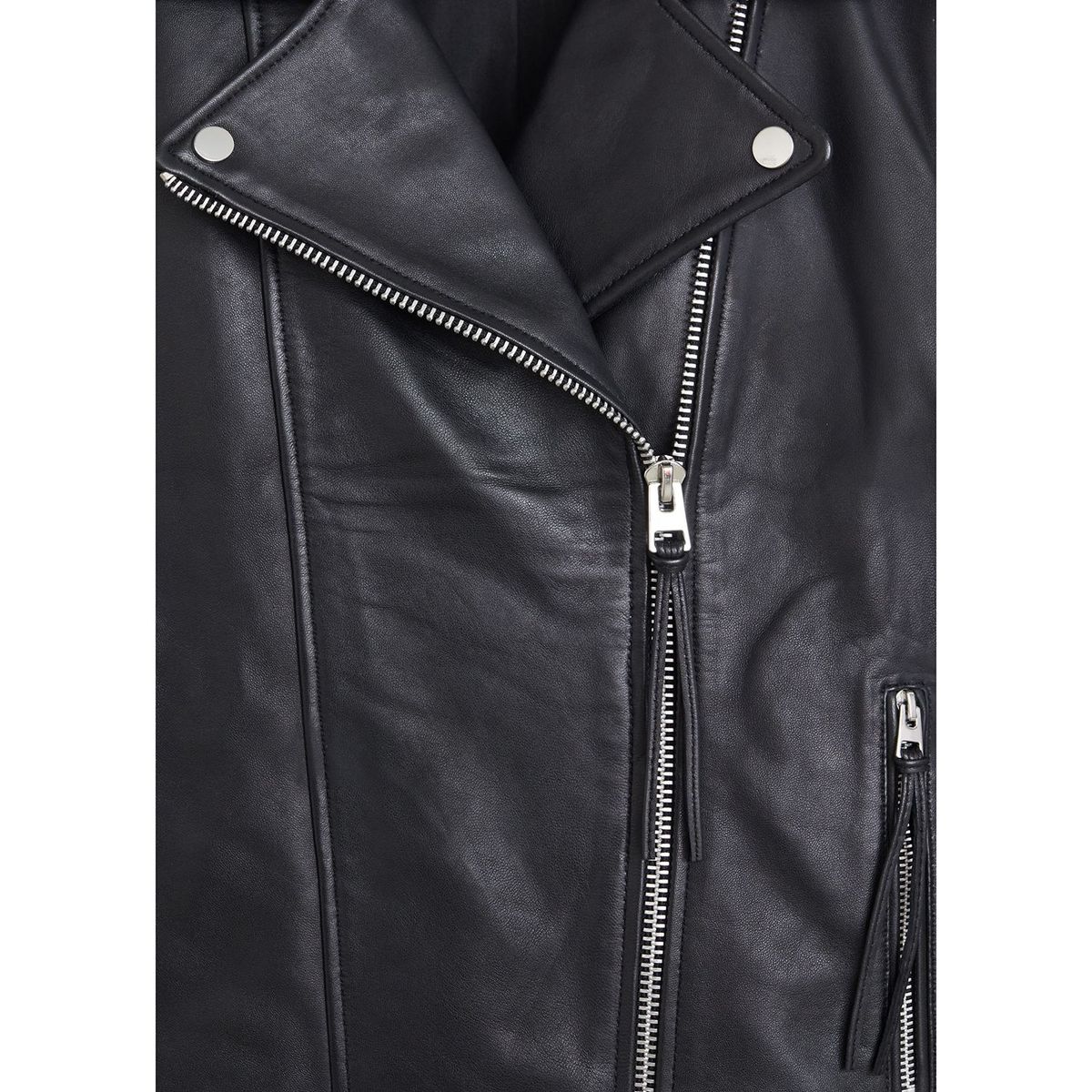 MANGO - Casaca de Cuero Casual Mujer Mango