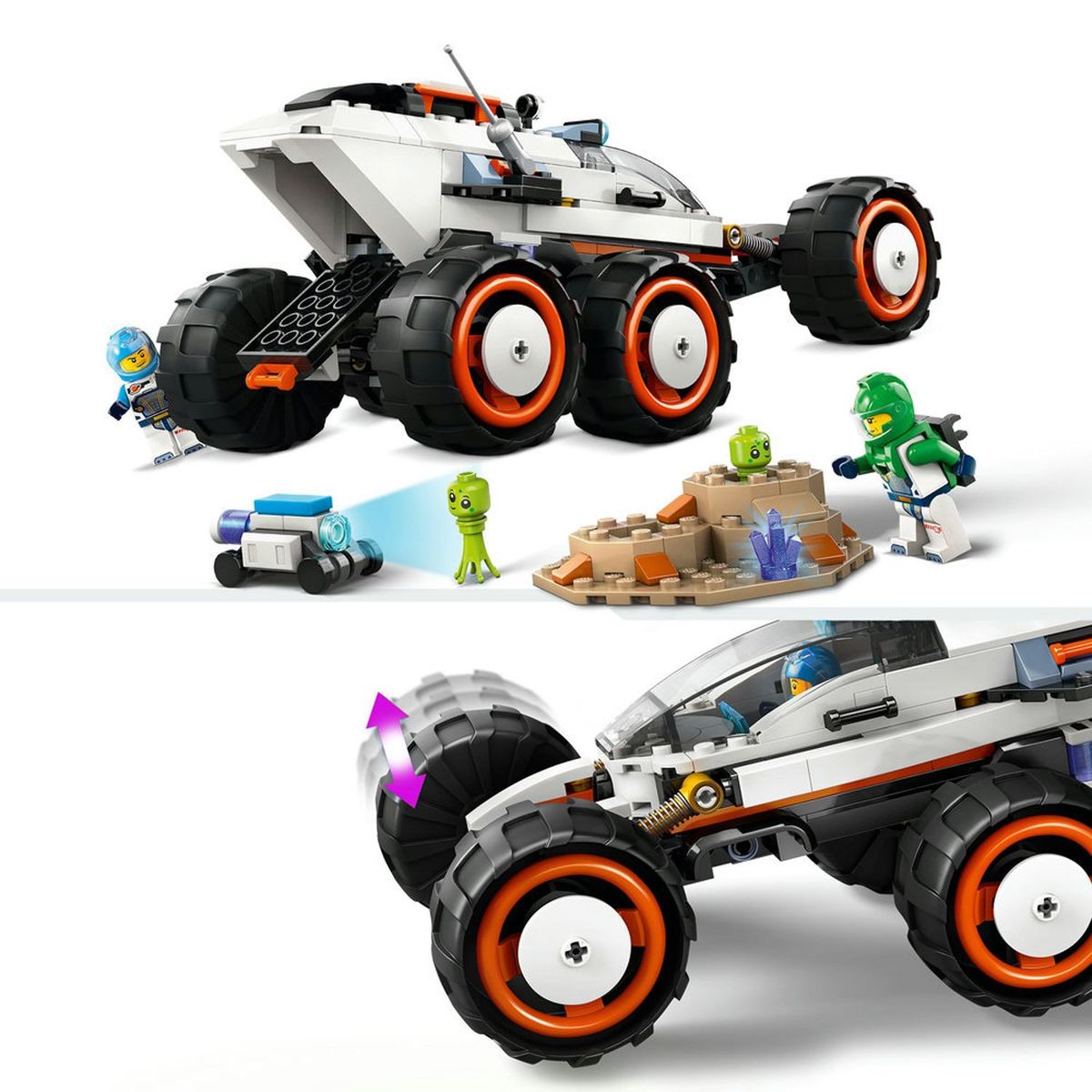 LEGO - Bloque Legos City Rover Explorador Espacial Y Vida Extraterrestre