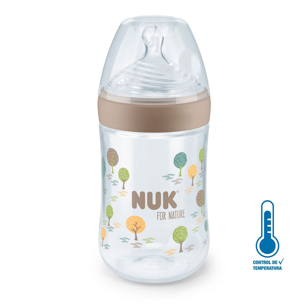 NUK - Biberón For Nature Con Control De Temperatura 260Ml 