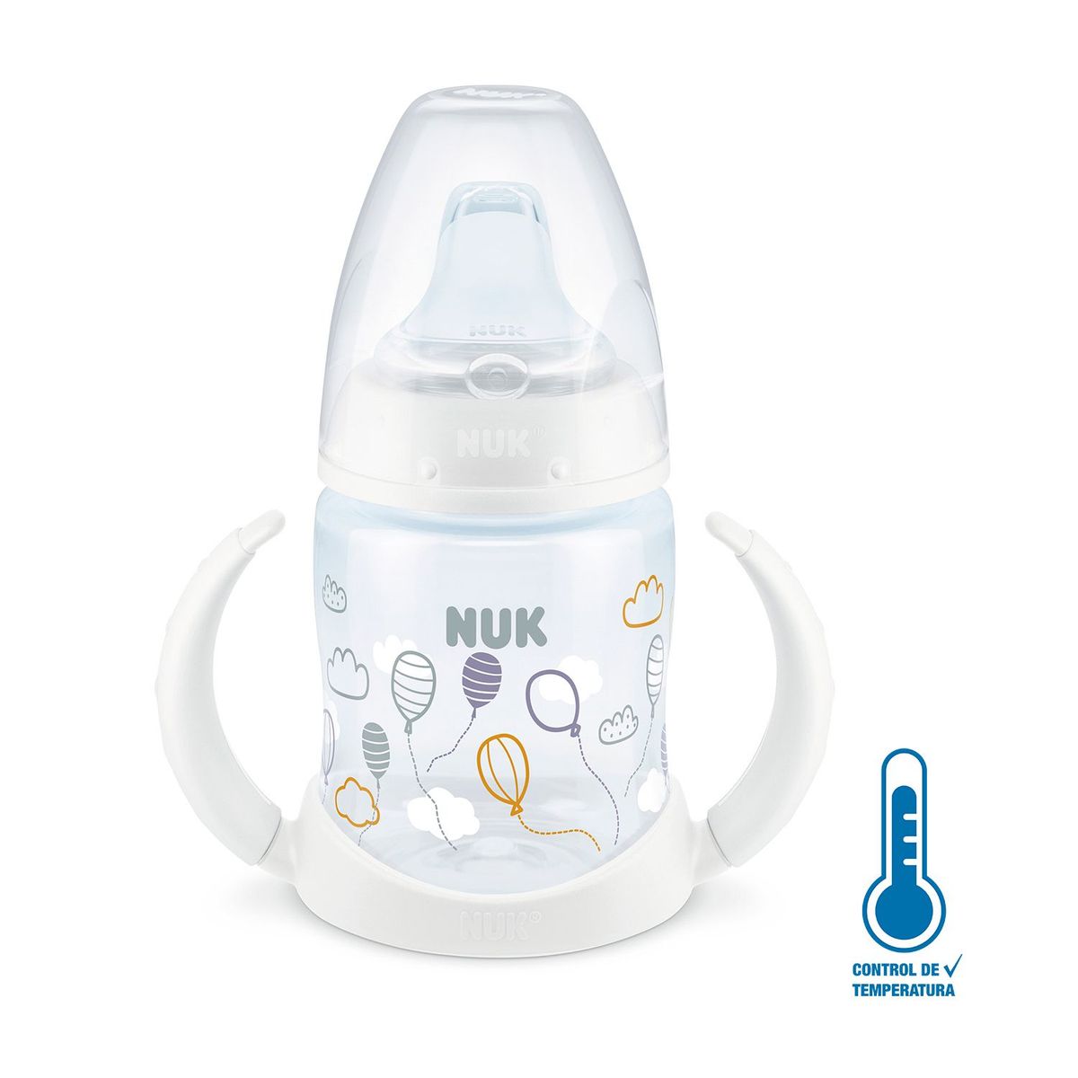 NUK - Vaso De Aprendizaje First Choice Con Control De Temperatura 150ml Blanco