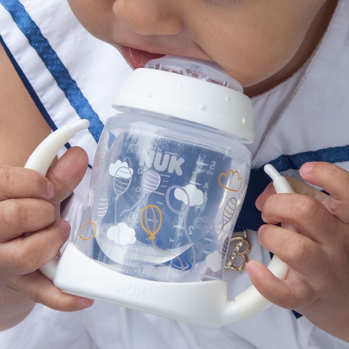 NUK - Vaso De Aprendizaje First Choice Con Control De Temperatura 150ml Blanco