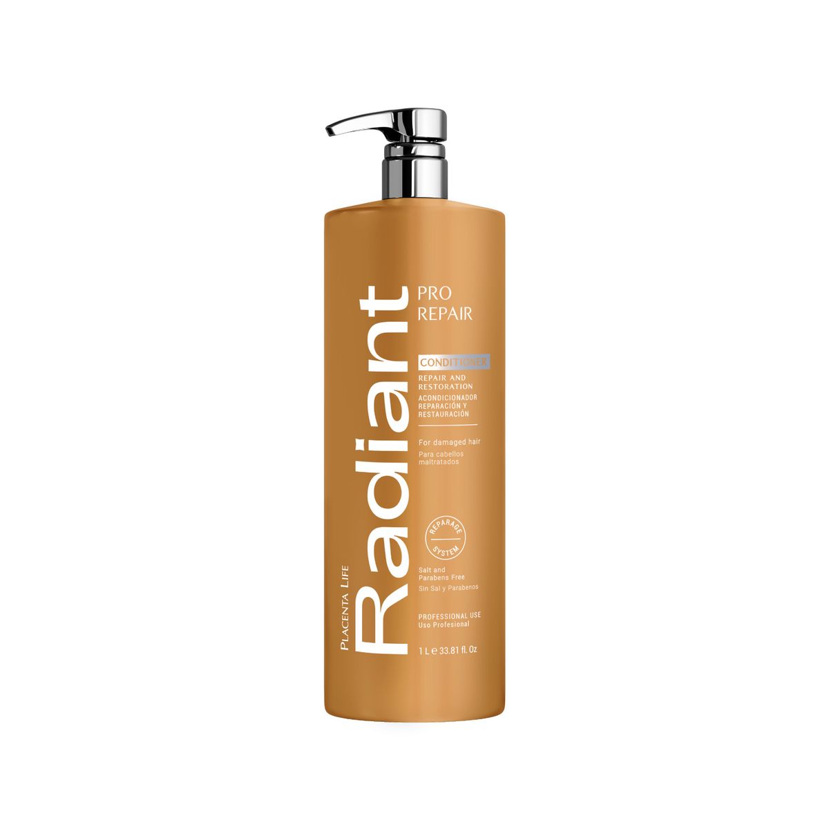 RADIANT - Acondicionador Para Cabello Maltratado Pro Repair 1 Litro Radiant Professional