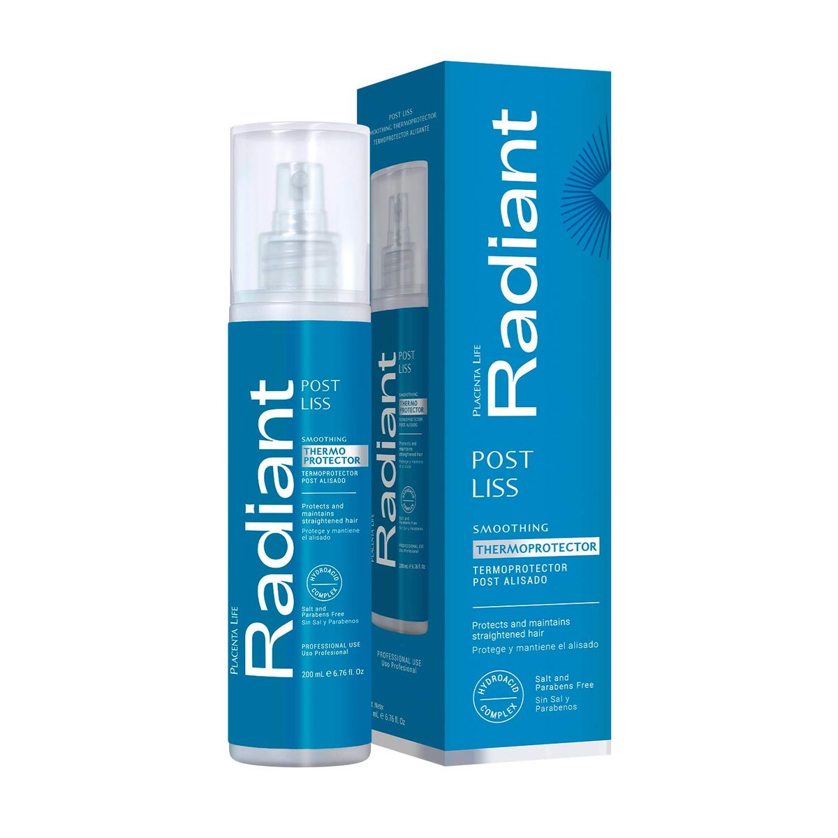 RADIANT - Termoprotector Para Cabello Alisado Post Liss 200ml Radiant Professional