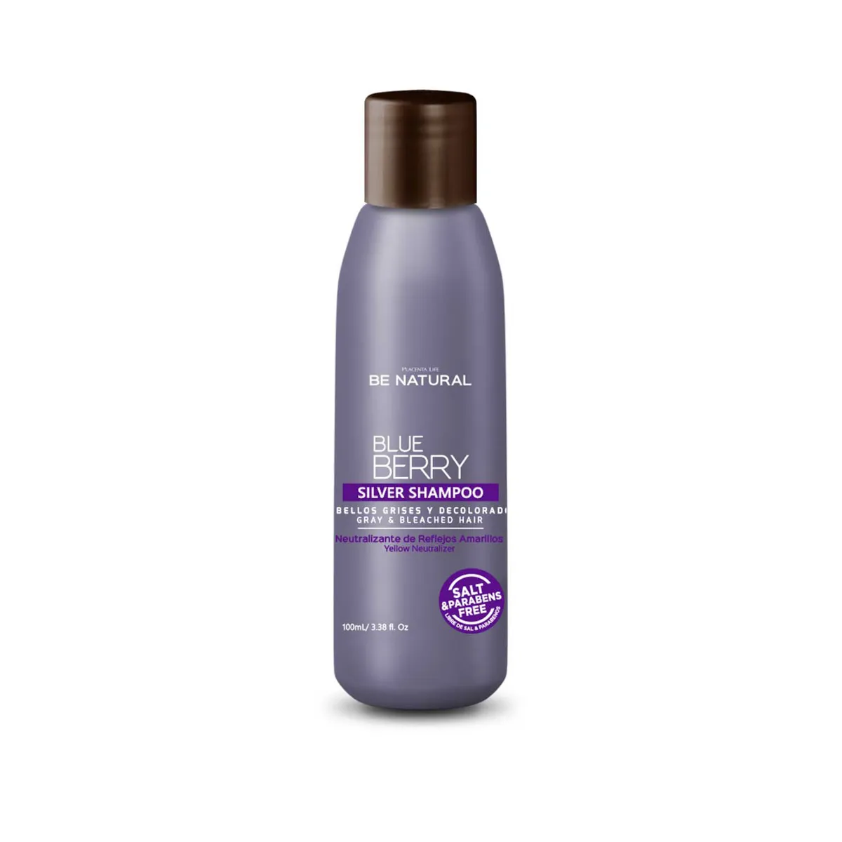 BE NATURAL - Shampoo Para Cabello Decolorados Blue Berry 100ml Be Natural