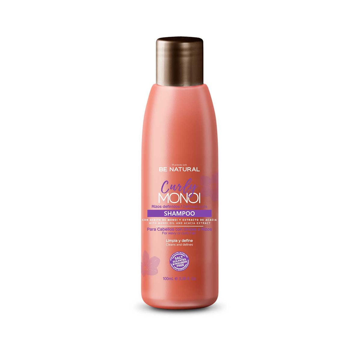 BE NATURAL - Shampoo Para Cabello Rizado Curly Monoi 100ml Be Natural