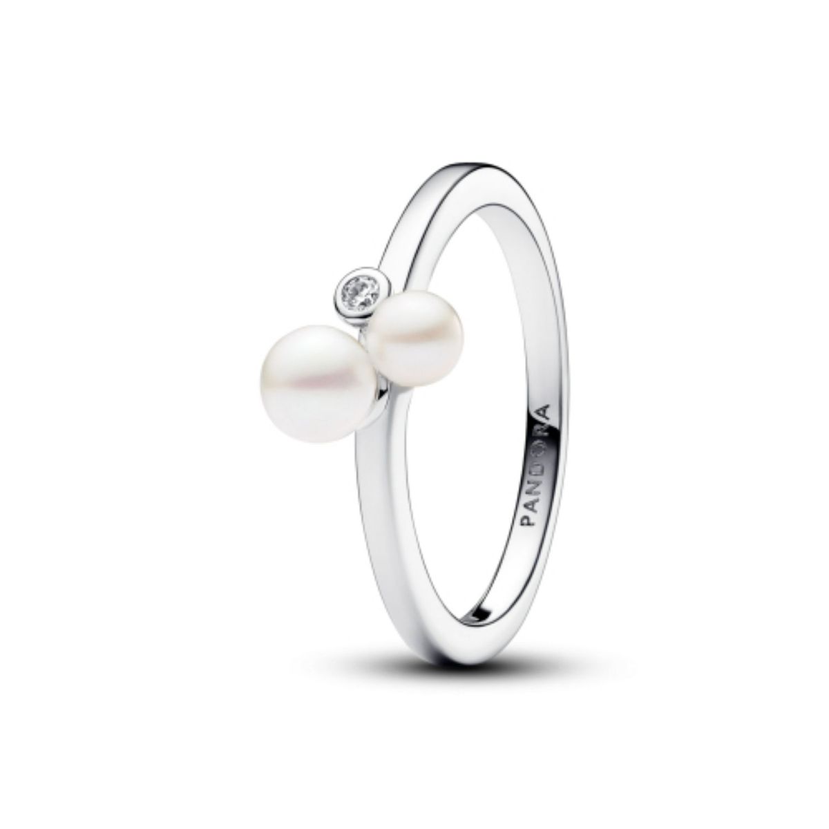 PANDORA - Anillo En Plata Dúo De Perlas