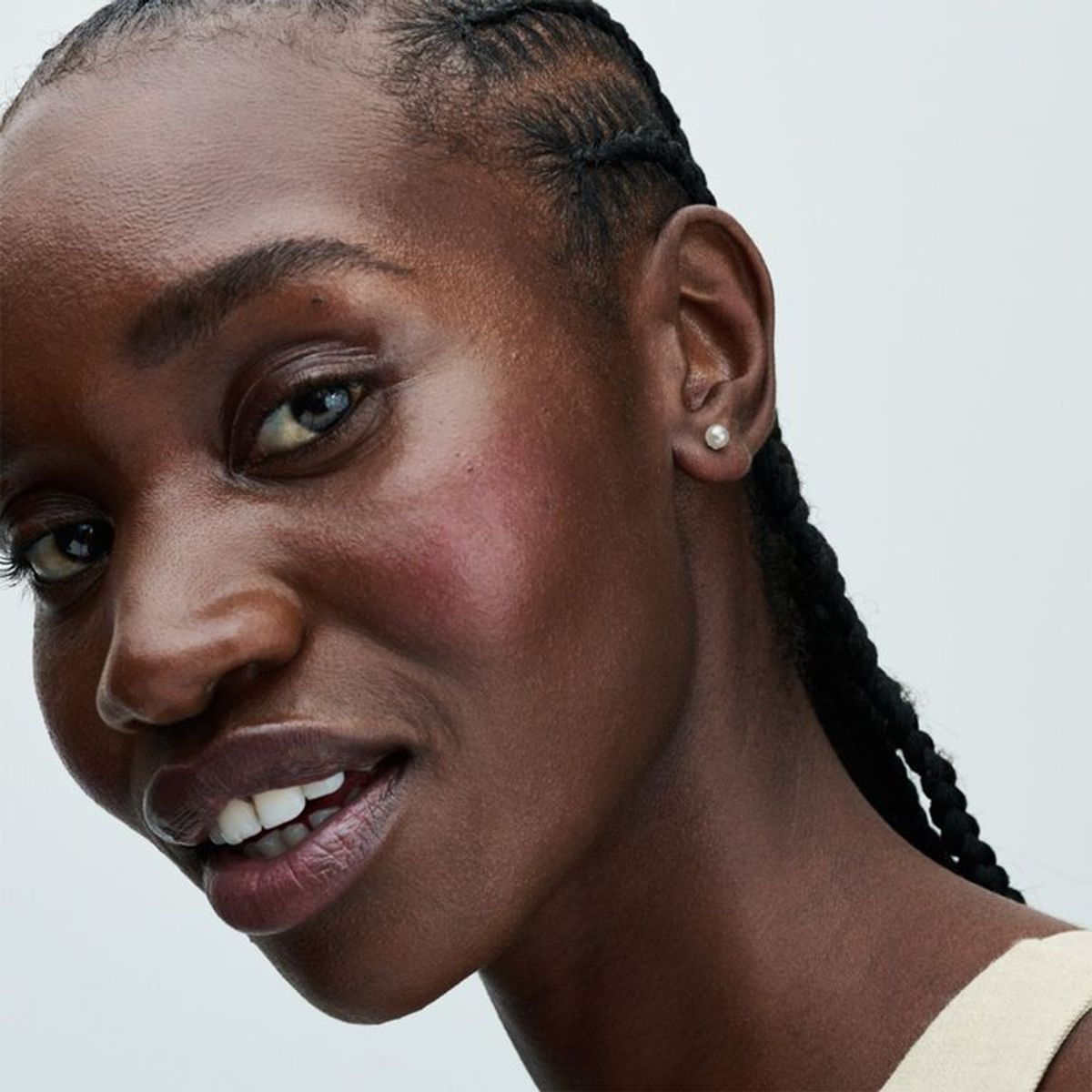 PANDORA - Aretes De Botón Perla