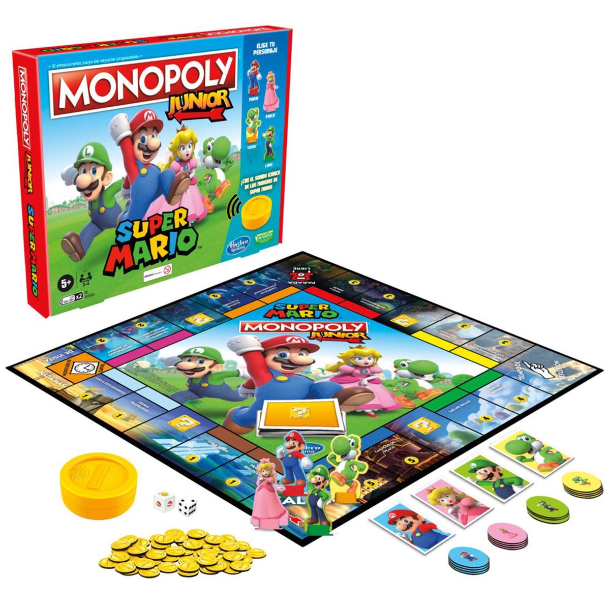 MONOPOLY - Juego De Mesa Mario Bros Junior Monopoly