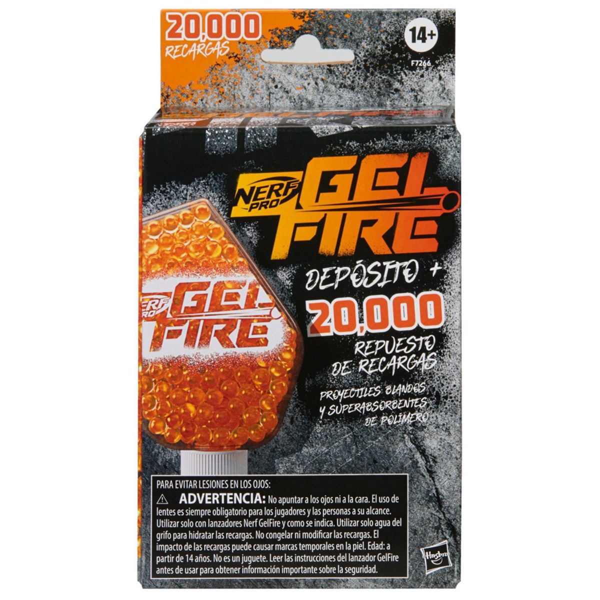 NERF - Juguete Repuesto Pistola Hidrogel 20000 Recargas Pro Gelfire Nerf