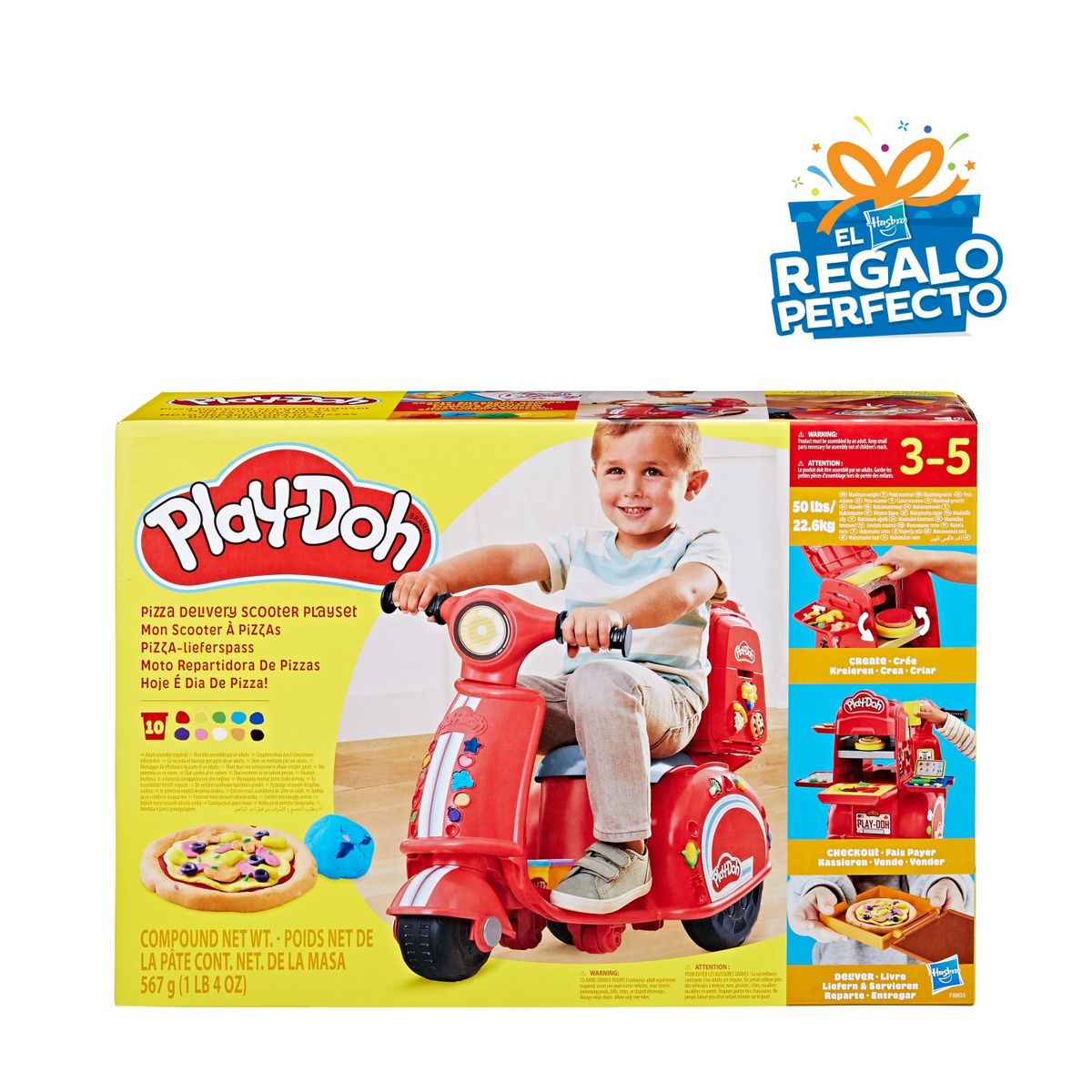 PLAY DOH - Masas Y Plastilinas Moto Repartidora De Pizzas  Play Doh