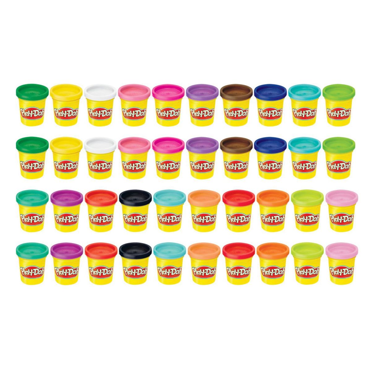 PLAY DOH - Masas Play Doh Pack 40 Latas Colores Variados Niños