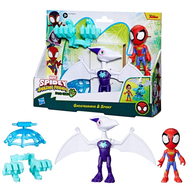 SPIDEY - Figura De Acción Ghostasaurus & Spidey Dino-Webs Spidey & His Amazing Friends