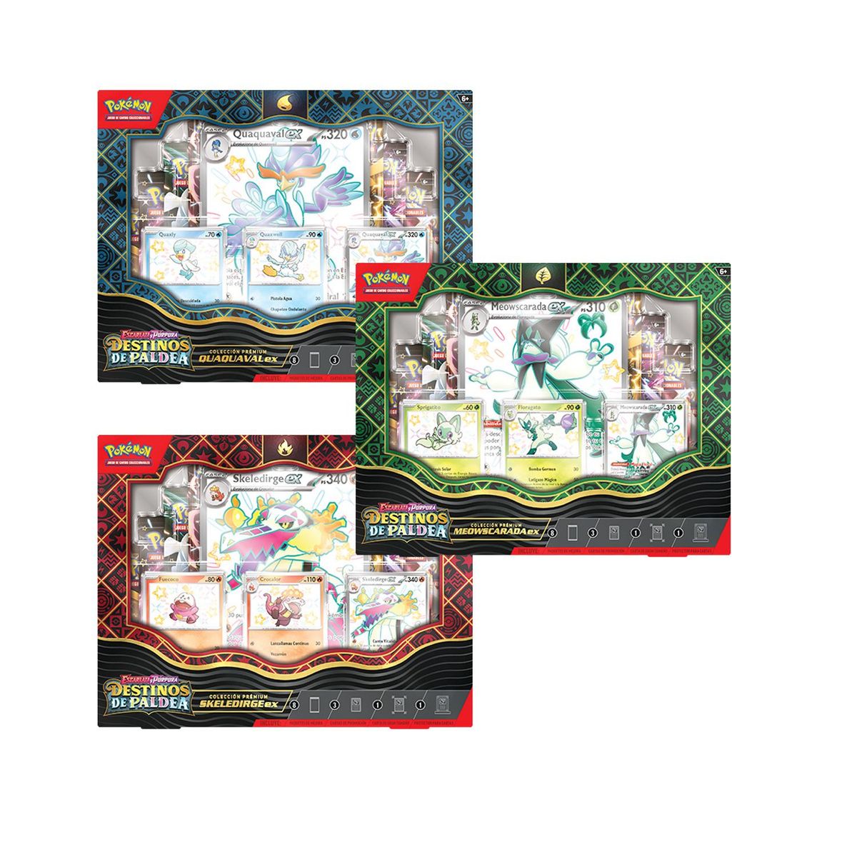 POKEMON - Cartas De Pokemon Paldean Fates-Prem Español Aleatorio