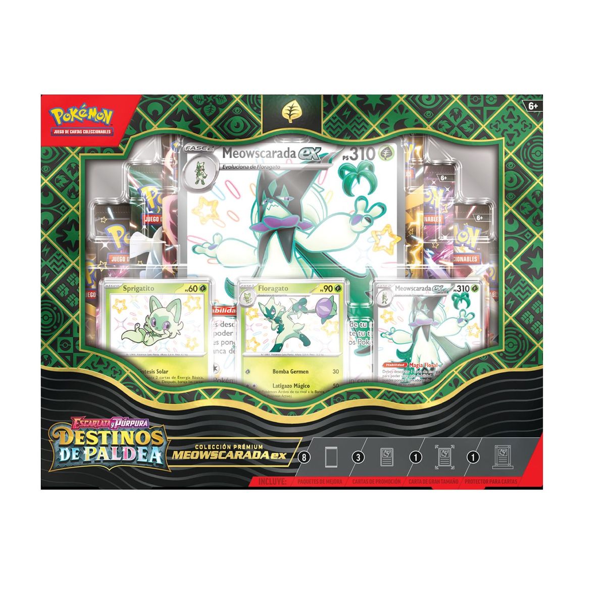 POKEMON - Cartas De Pokemon Paldean Fates-Prem Español Aleatorio