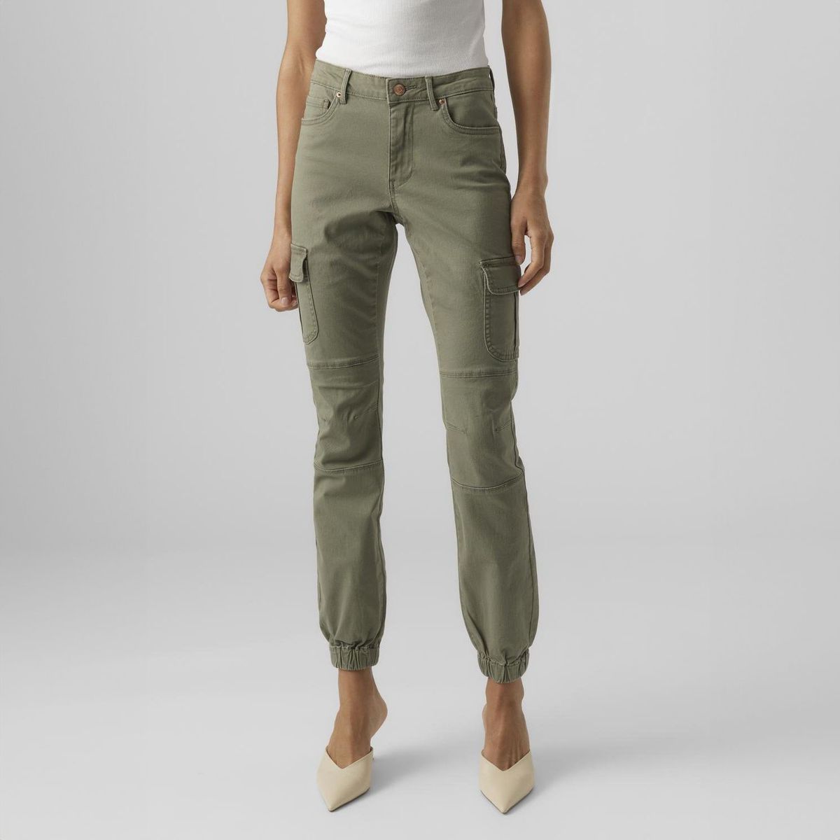 VERO MODA - Jean Skinny Tiro Alto Mujer Vero Moda.