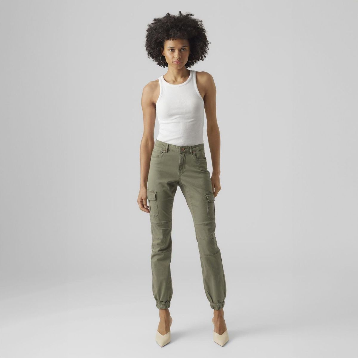 VERO MODA - Jean Skinny Tiro Alto Mujer Vero Moda.