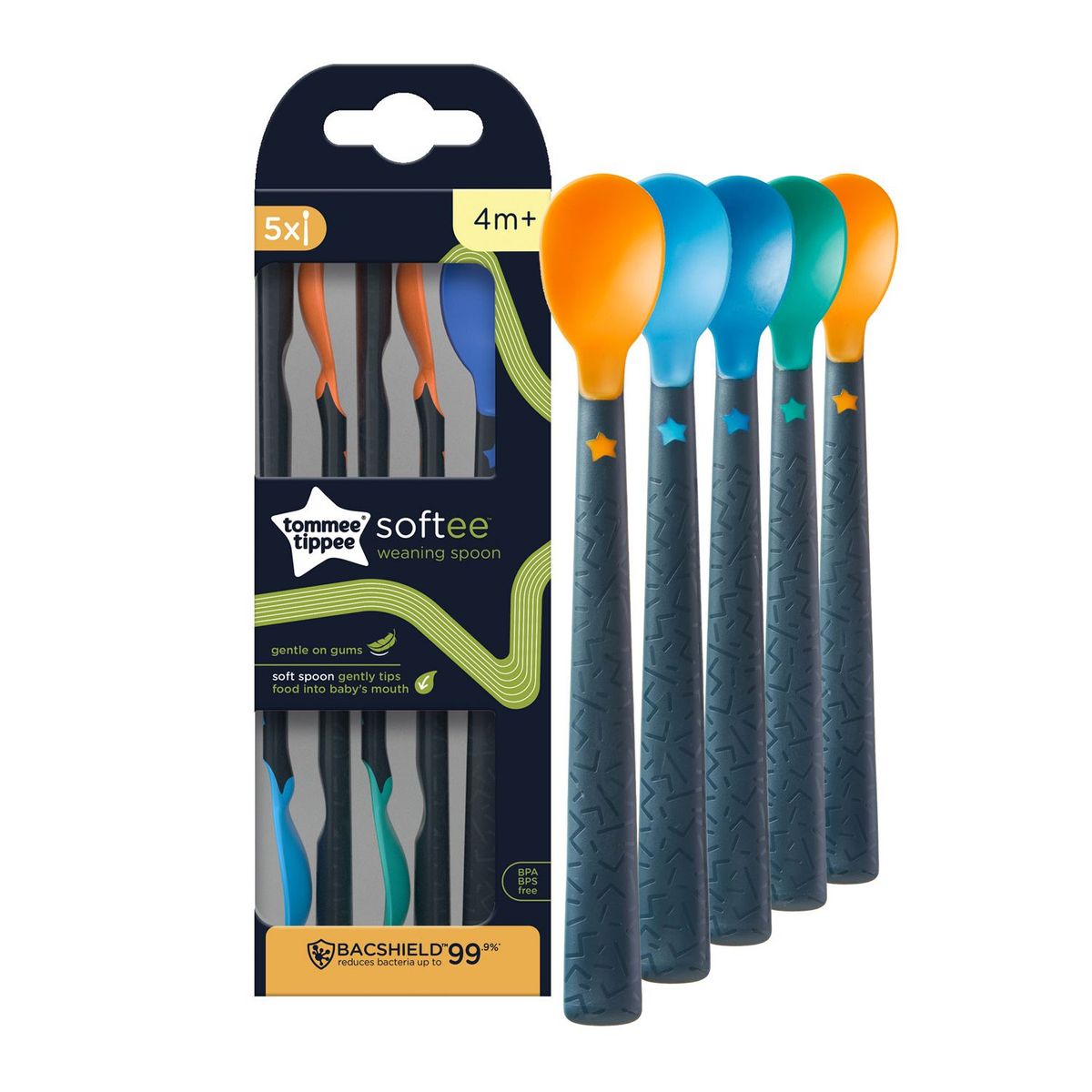 TOMMEE TIPPEE - Pack X5 Cucharas Softee Tommee Tippee