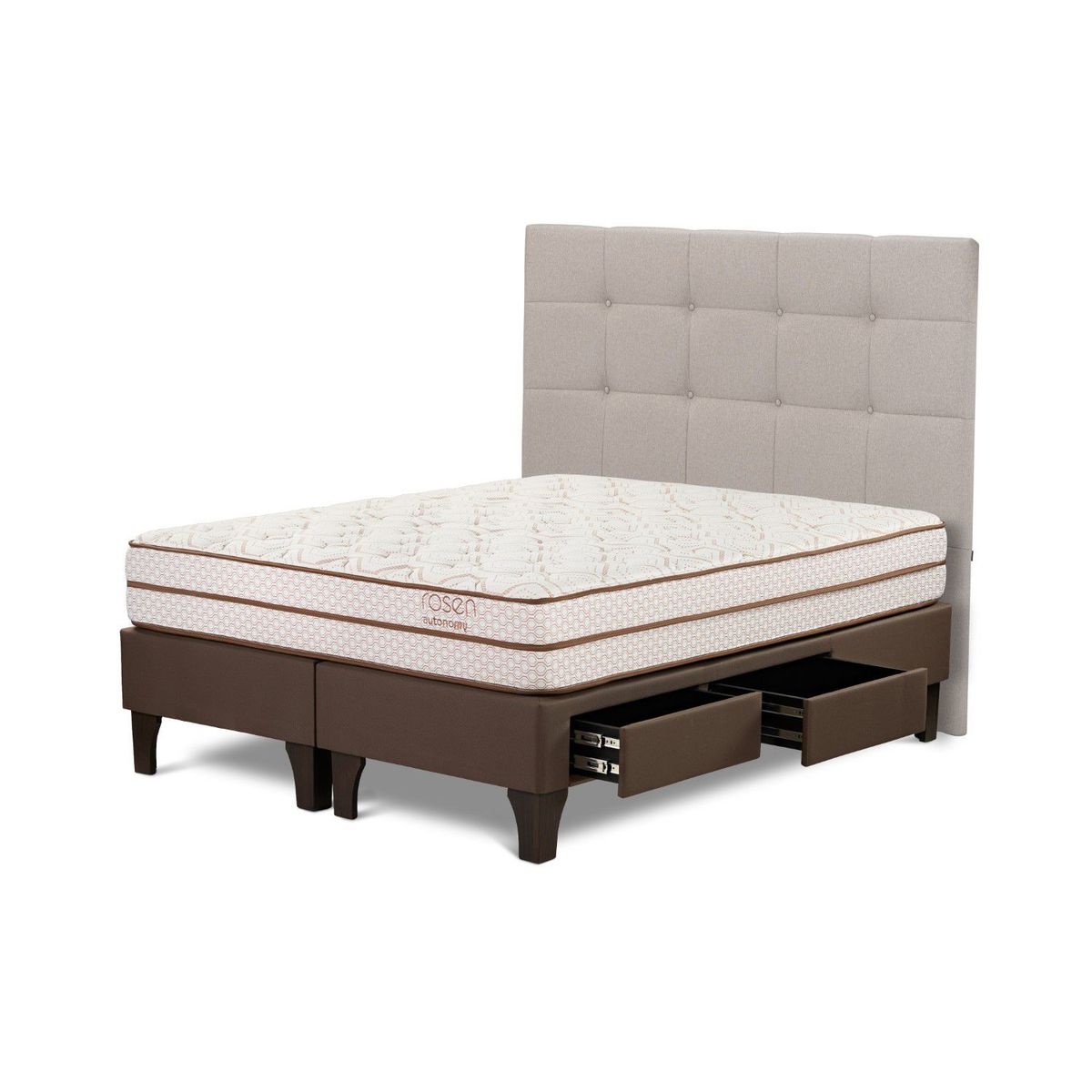 ROSEN - Dormitorio Con Cajones Autonomy Land Issey Niebla King