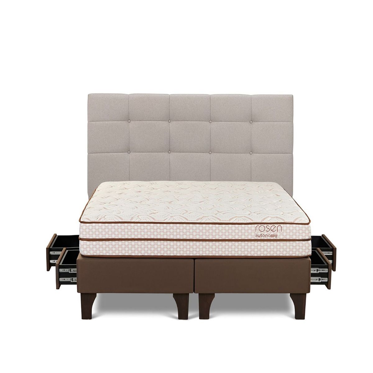 ROSEN - Dormitorio Con Cajones Autonomy Land Issey Niebla King