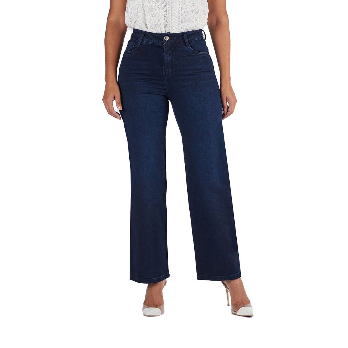 VRP BY VIVIANA RIVAS PLATA - Jean Straight Tiro Alto Mujer VRP By Viviana Rivas Plata