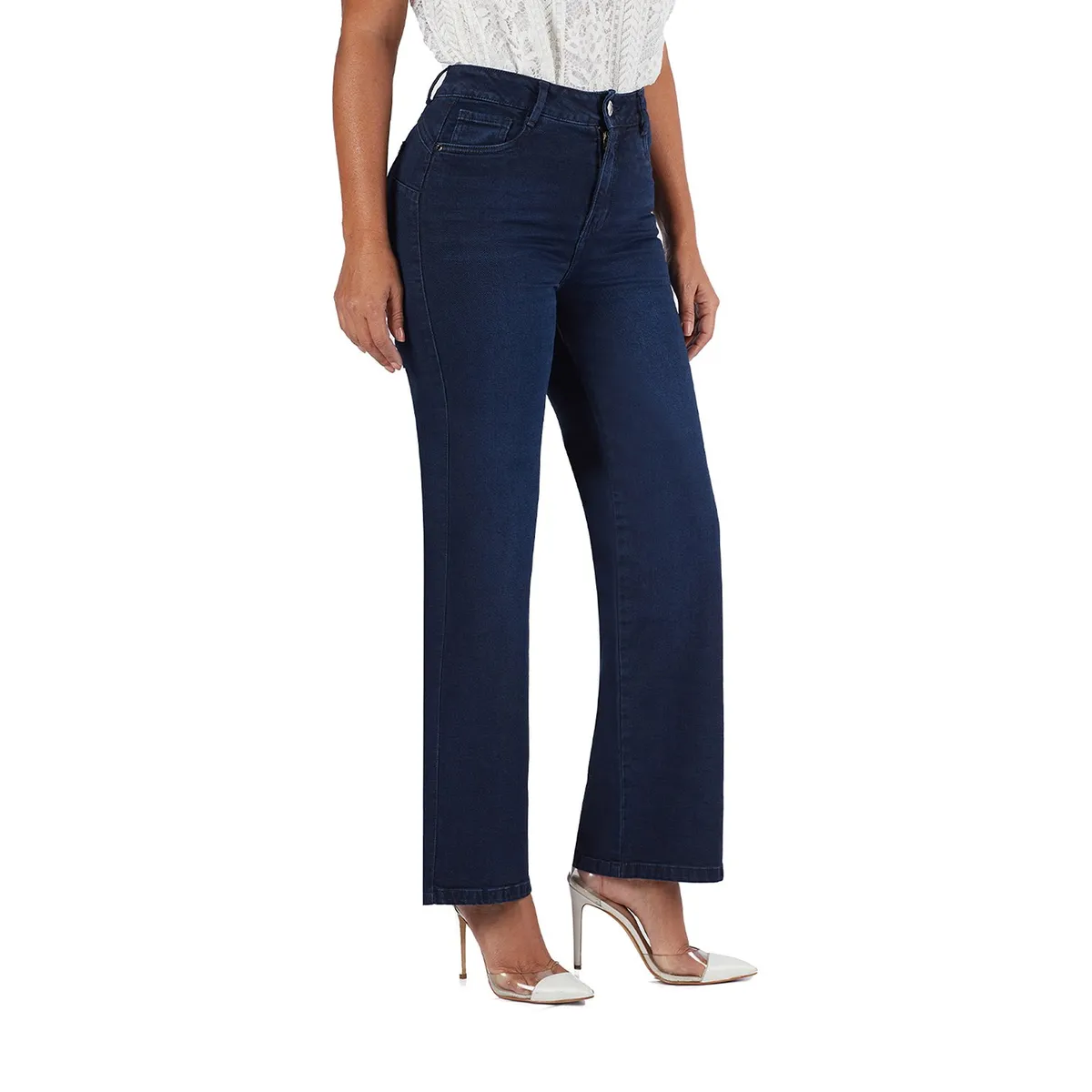 VRP BY VIVIANA RIVAS PLATA - Jean Straight Tiro Alto Mujer VRP By Viviana Rivas Plata