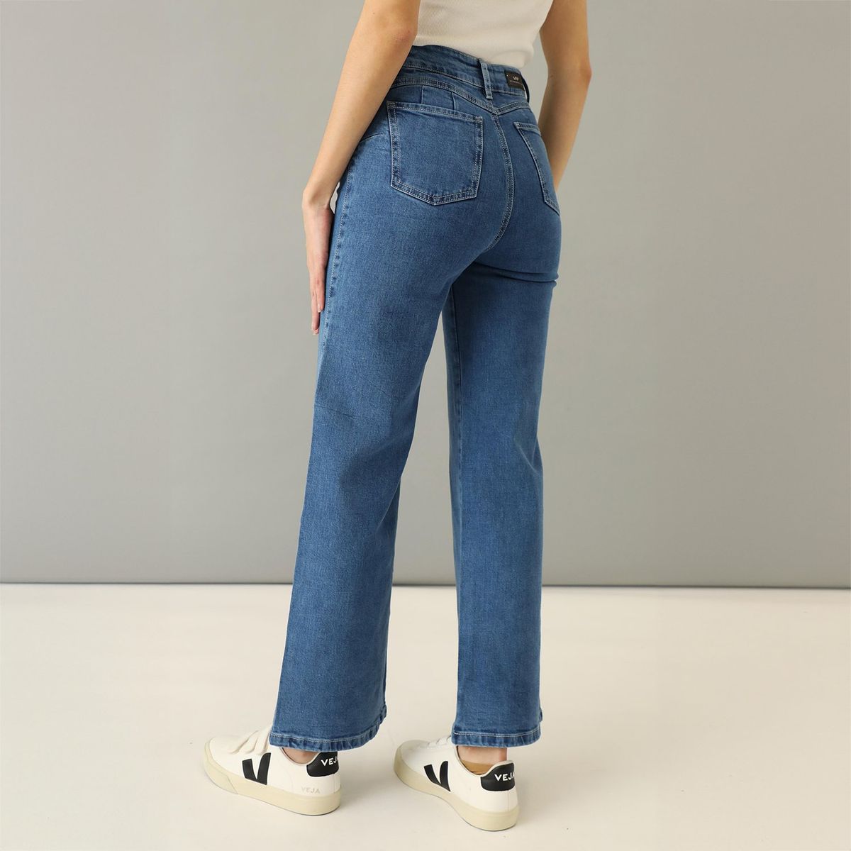 VRP BY VIVIANA RIVAS PLATA - Jean Straight Tiro Alto Mujer VRP By Viviana Rivas Plata