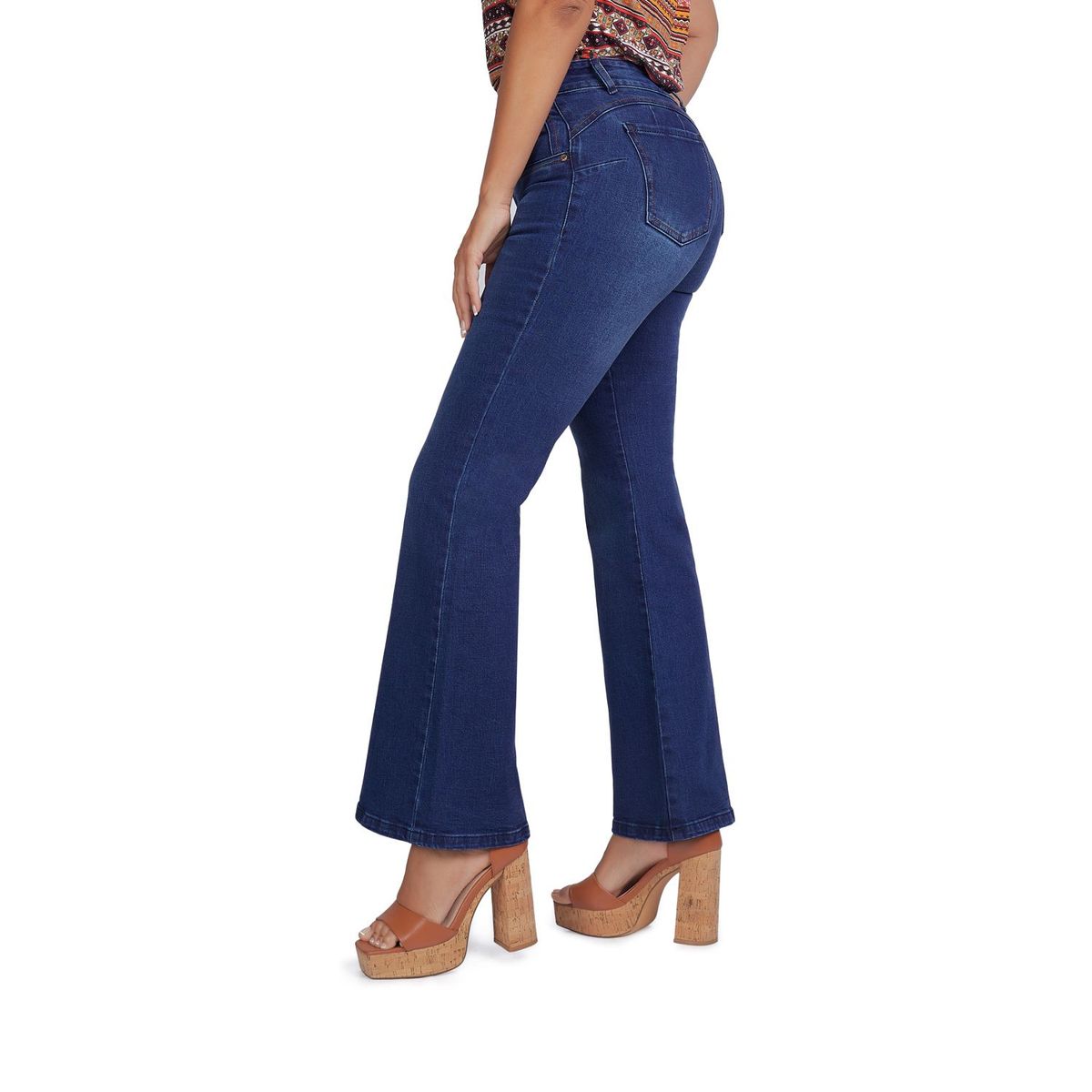 VRP BY VIVIANA RIVAS PLATA - Jean Flare Tiro Alto Mujer Vrp By Viviana Rivas Plata