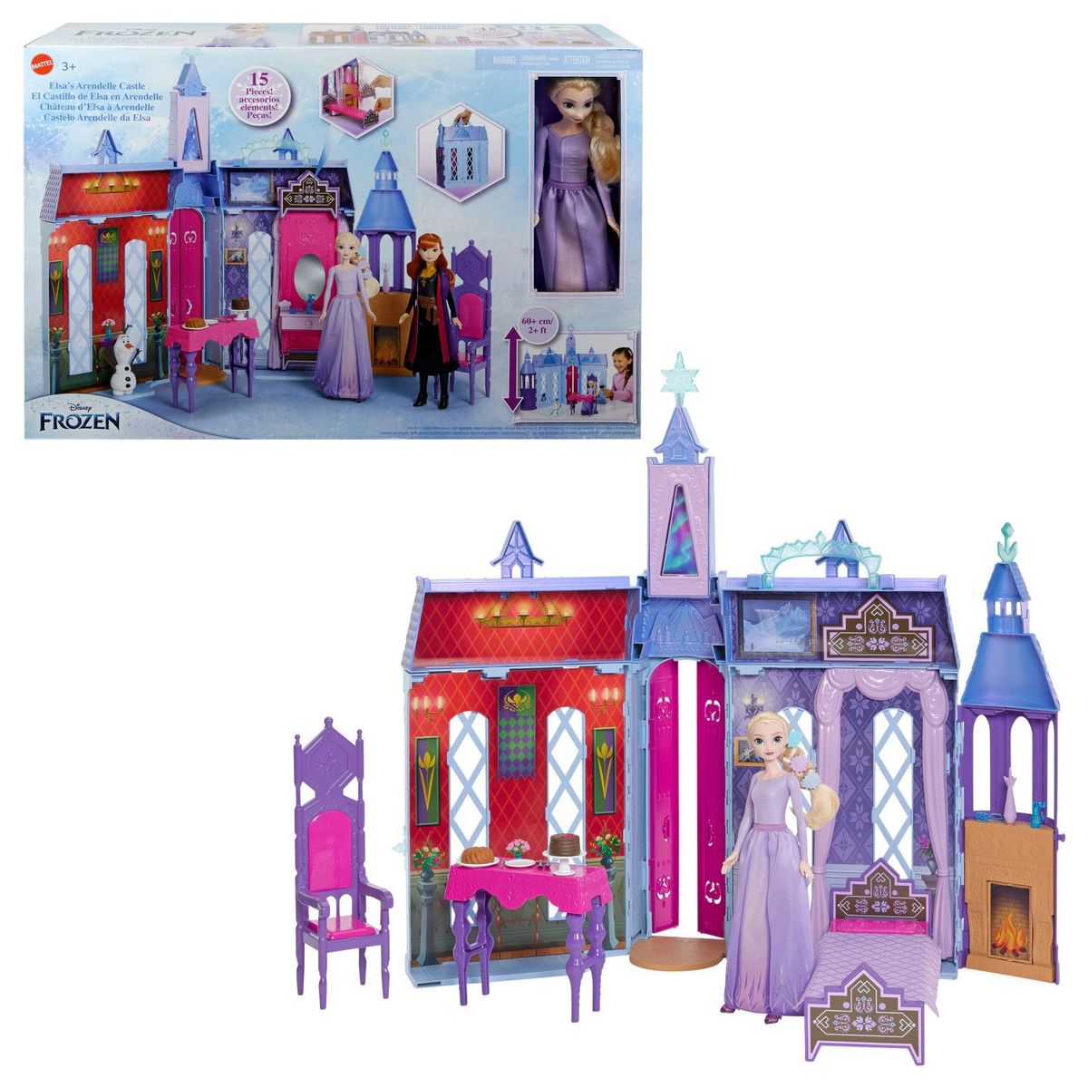 DISNEY - Playset Disney Frozen Castillo Arendelle con Elsa
