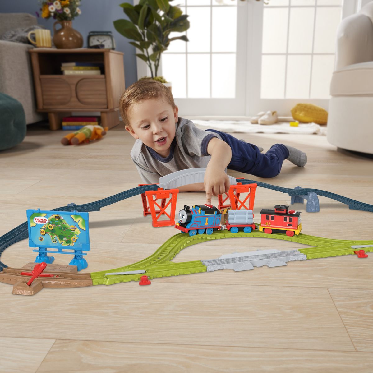 THOMAS AND FRIENDS - Juguete Pista Interactiva Bruno Thomas Hot Wheels