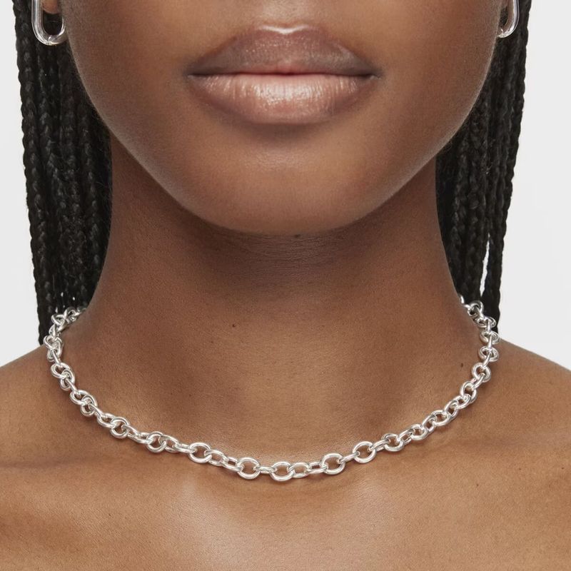 Gargantilla Plata Cierre Oval TOUS