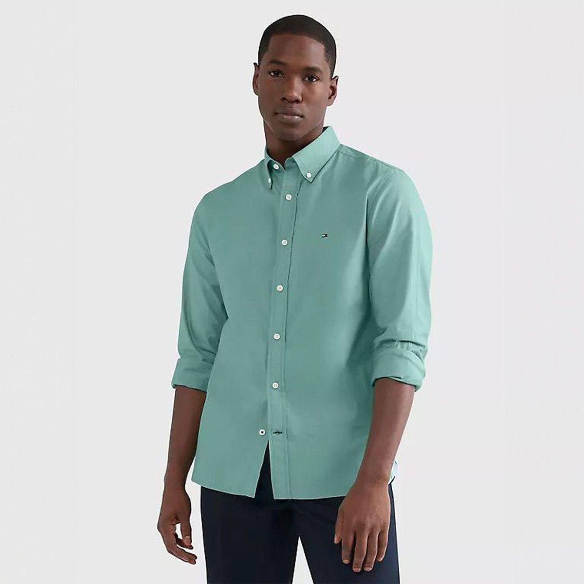 TOMMY HILFIGER - Camisa Casual Algodón Hombre Tommy Hilfiger