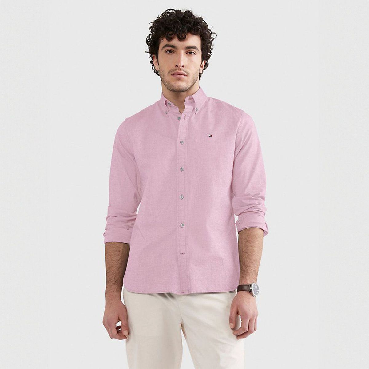 TOMMY HILFIGER - Camisa Casual Algodón Hombre Tommy Hilfiger