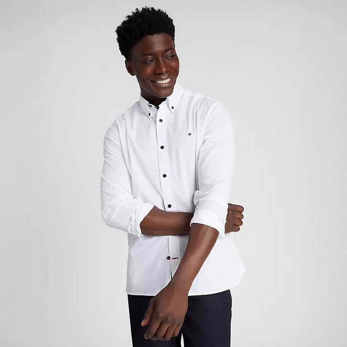 TOMMY HILFIGER - Camisa Casual Algodón Hombre Tommy Hilfiger