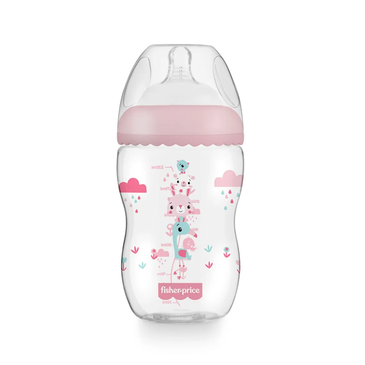FISHER PRICE - Biberón First Moments 4M+ 330 Ml - 11 Oz Rosa