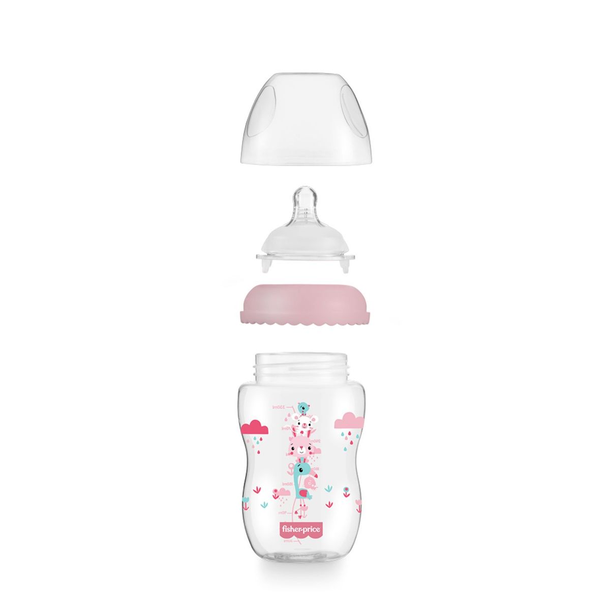 FISHER PRICE - Biberón First Moments 4M+ 330 Ml - 11 Oz Rosa