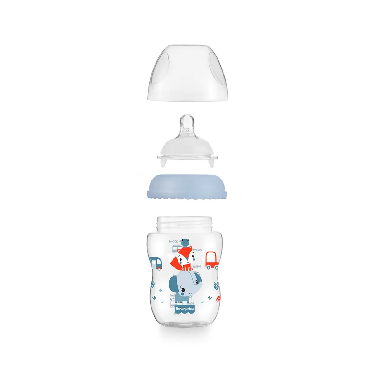 FISHER PRICE - Biberón First Moments 2M+ 270 Ml - 9 Oz Azul