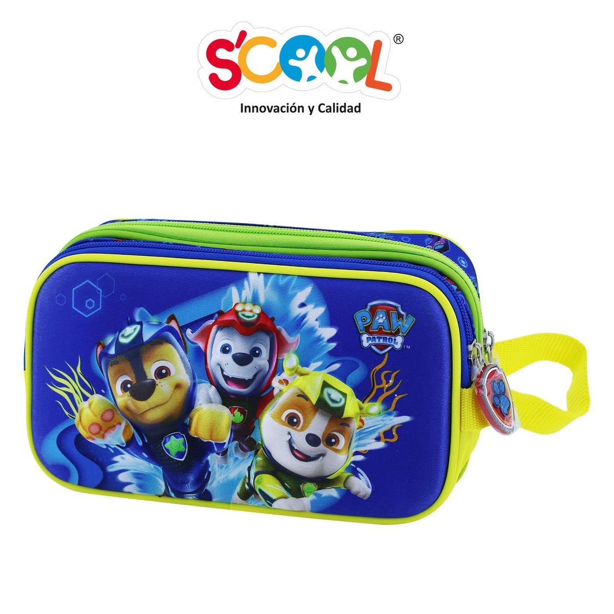 SCOOL - Cartuchera Doble Cierre 3d Satin Magic Paw Patrol H  Scool