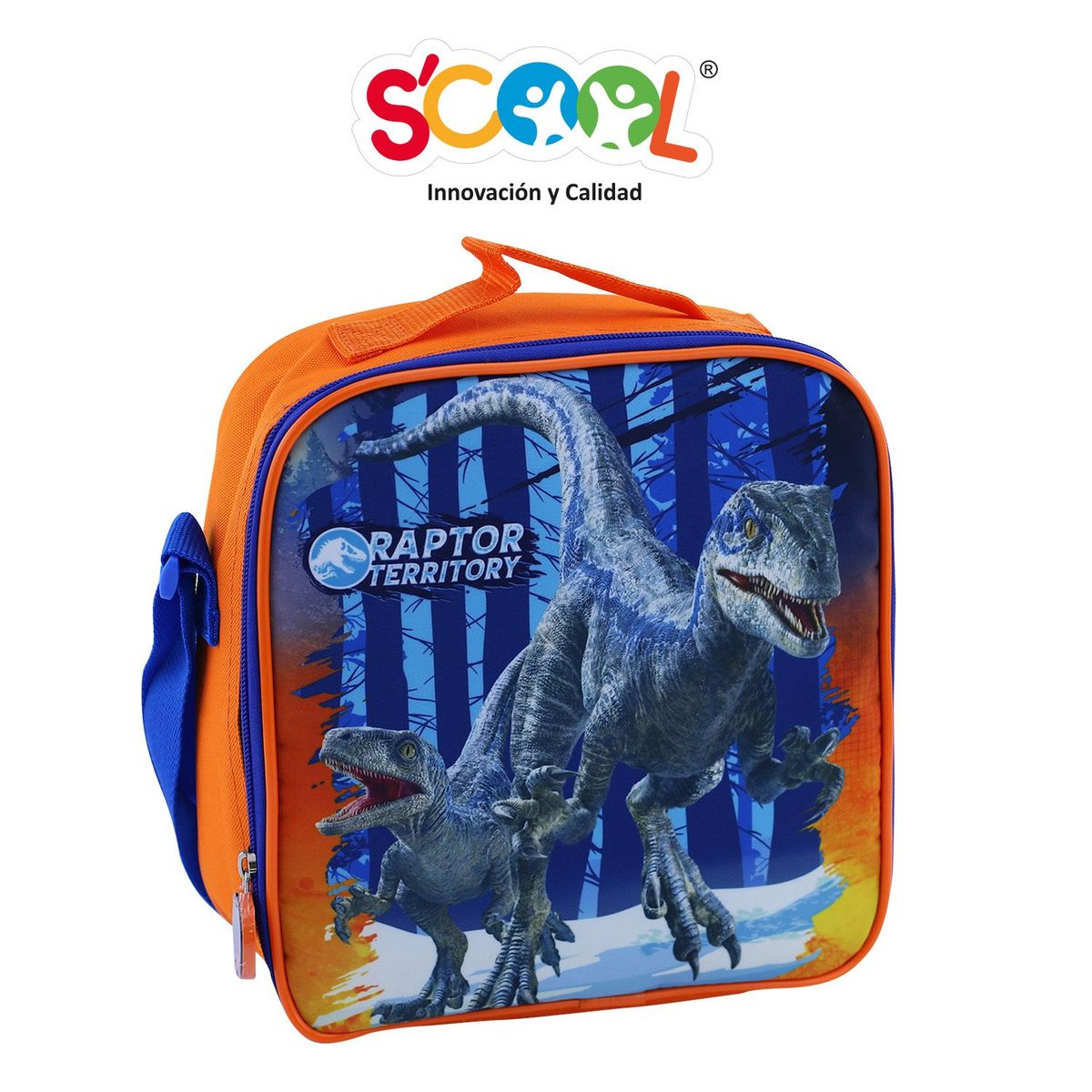 SCOOL - Lonchera Tela Cuadrada Ranger Jurassic  Scool