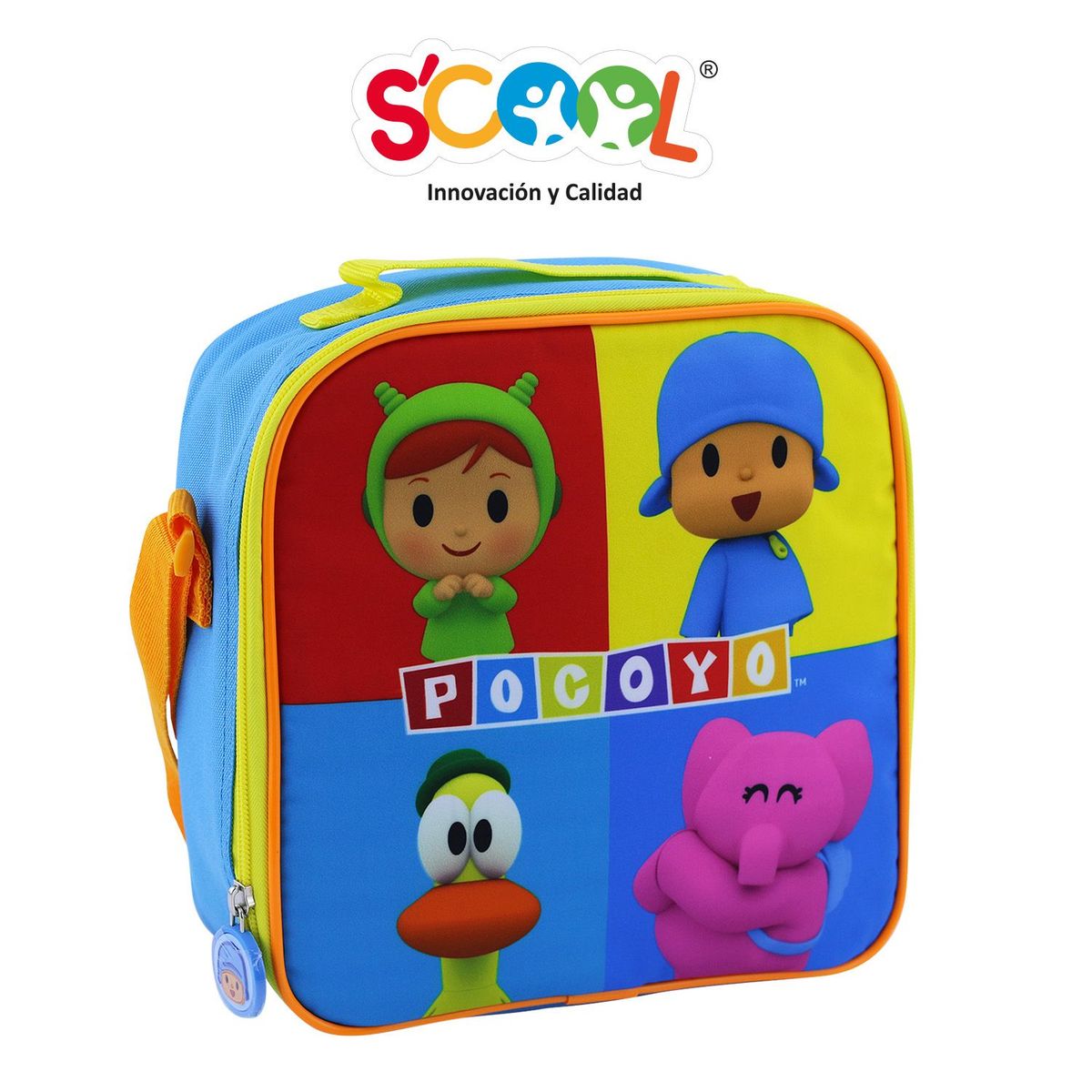 SCOOL - Lonchera Tela Cuadrada Ranger Pocoyo  Scool