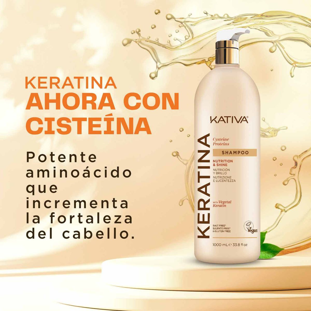 KATIVA - Shampoo Para Cabello Dañado 1000ml Kativa