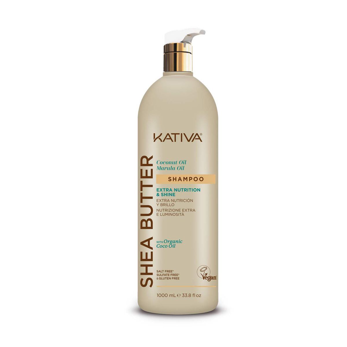 KATIVA - Shampoo Para Cabello Seco O Dañado 1lt Kativa