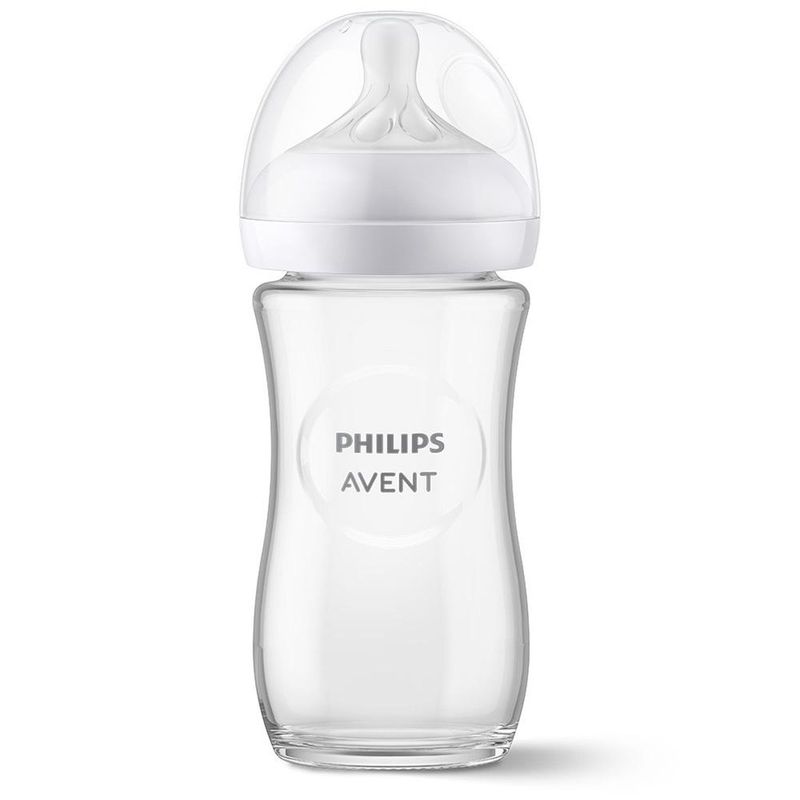 PHILIPS AVENT - Biberón Natural 3.0 Vidrio 240Ml - 9Oz Avent