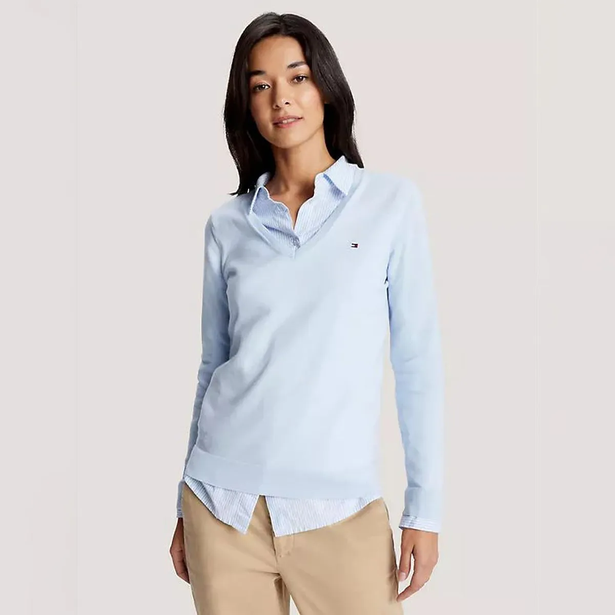 TOMMY HILFIGER - Chompa Algodón Mujer Tommy Hilfiger