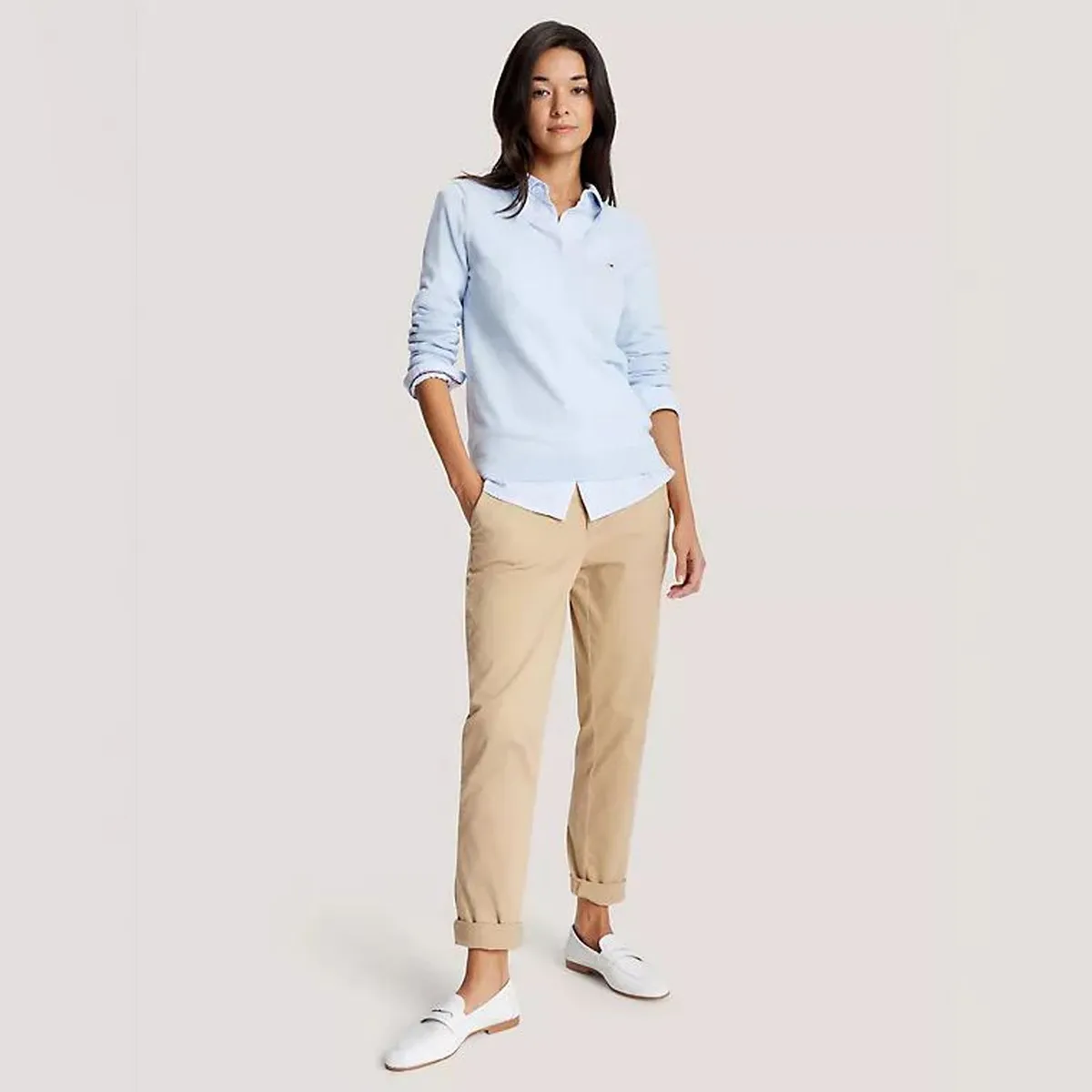 TOMMY HILFIGER - Chompa Algodón Mujer Tommy Hilfiger