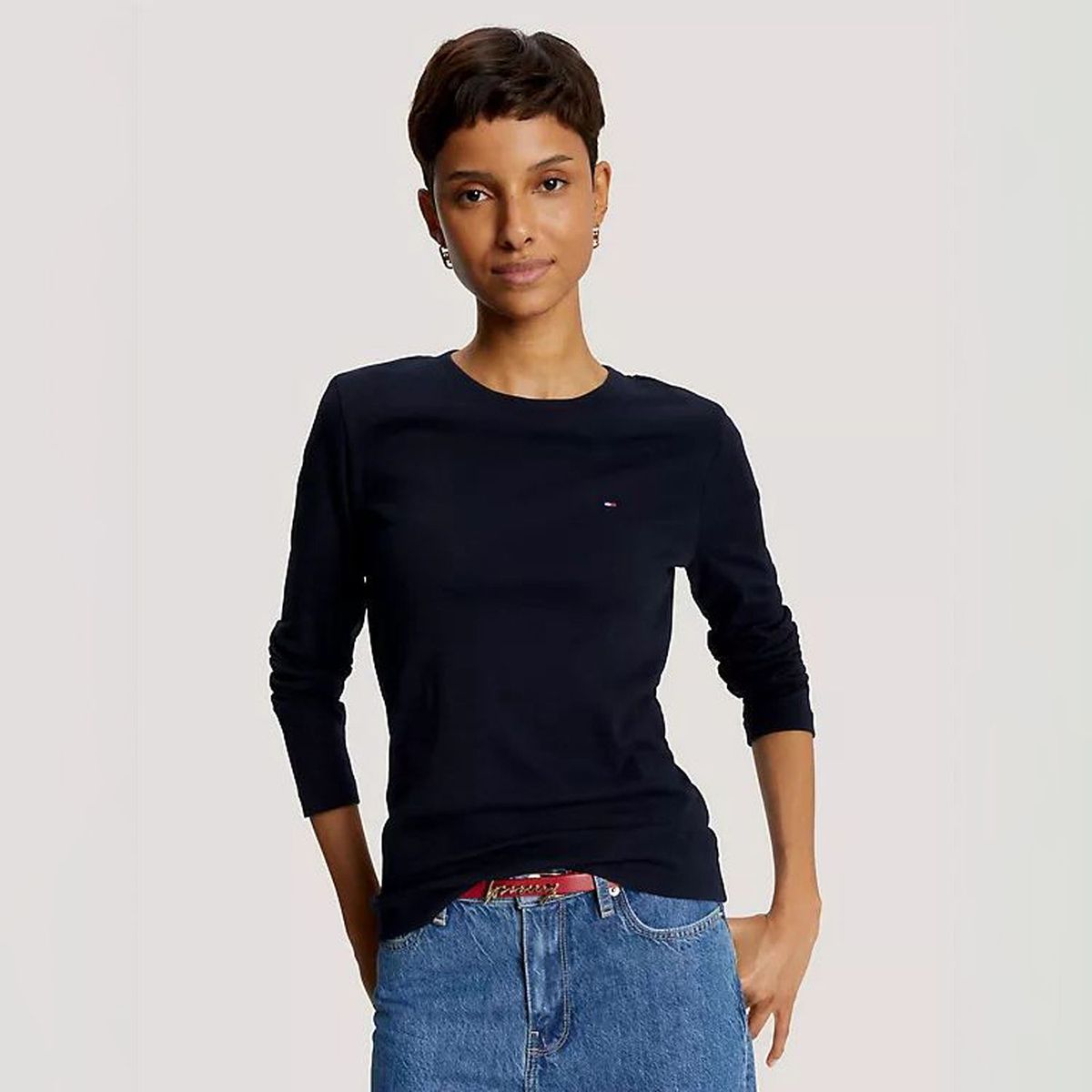 TOMMY HILFIGER - Polo 100% Algodón Mujer Tommy Hilfiger